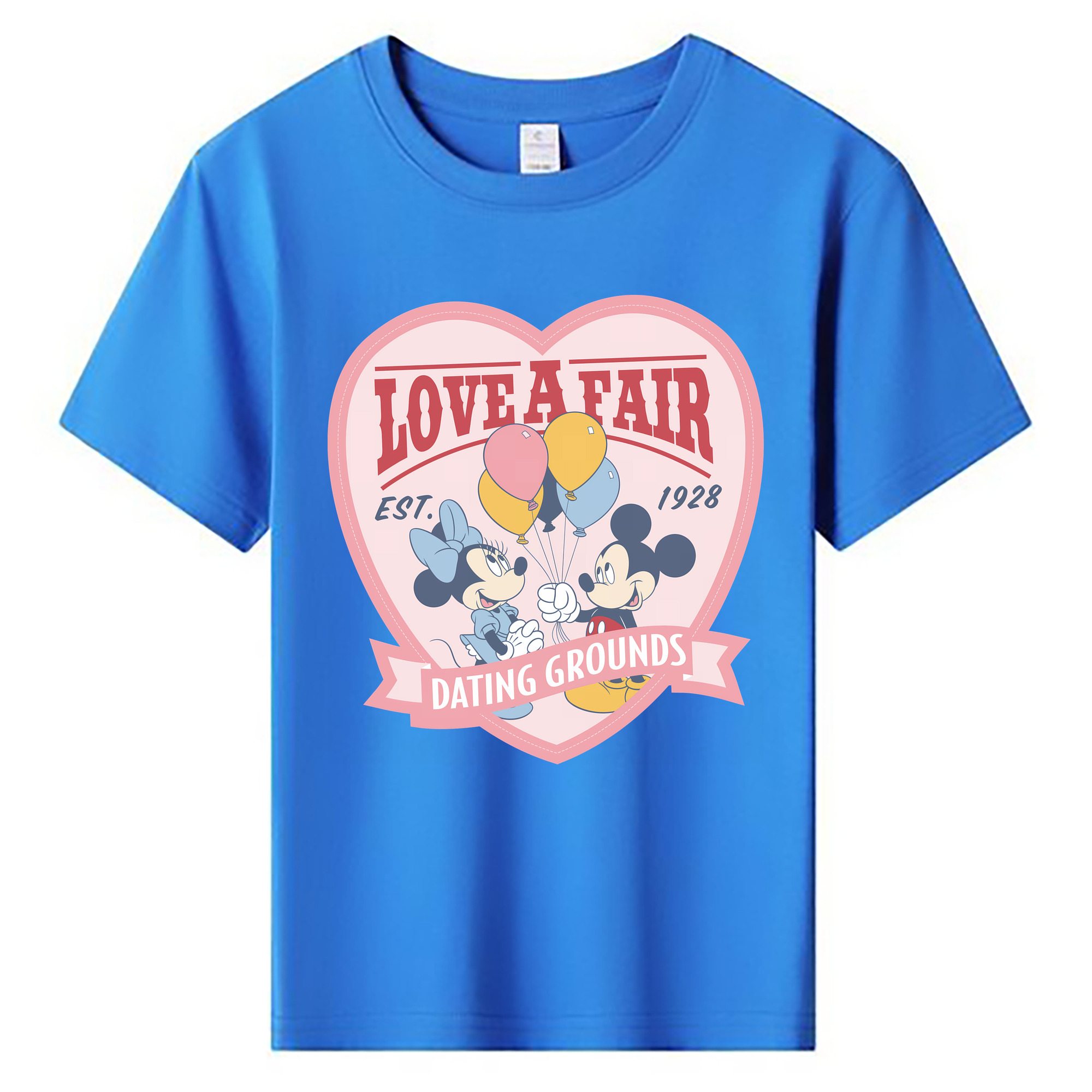 （画像用） ミッキーマウス Mickey Mouse 綿100％キッズTシャツ（フロントプリント）